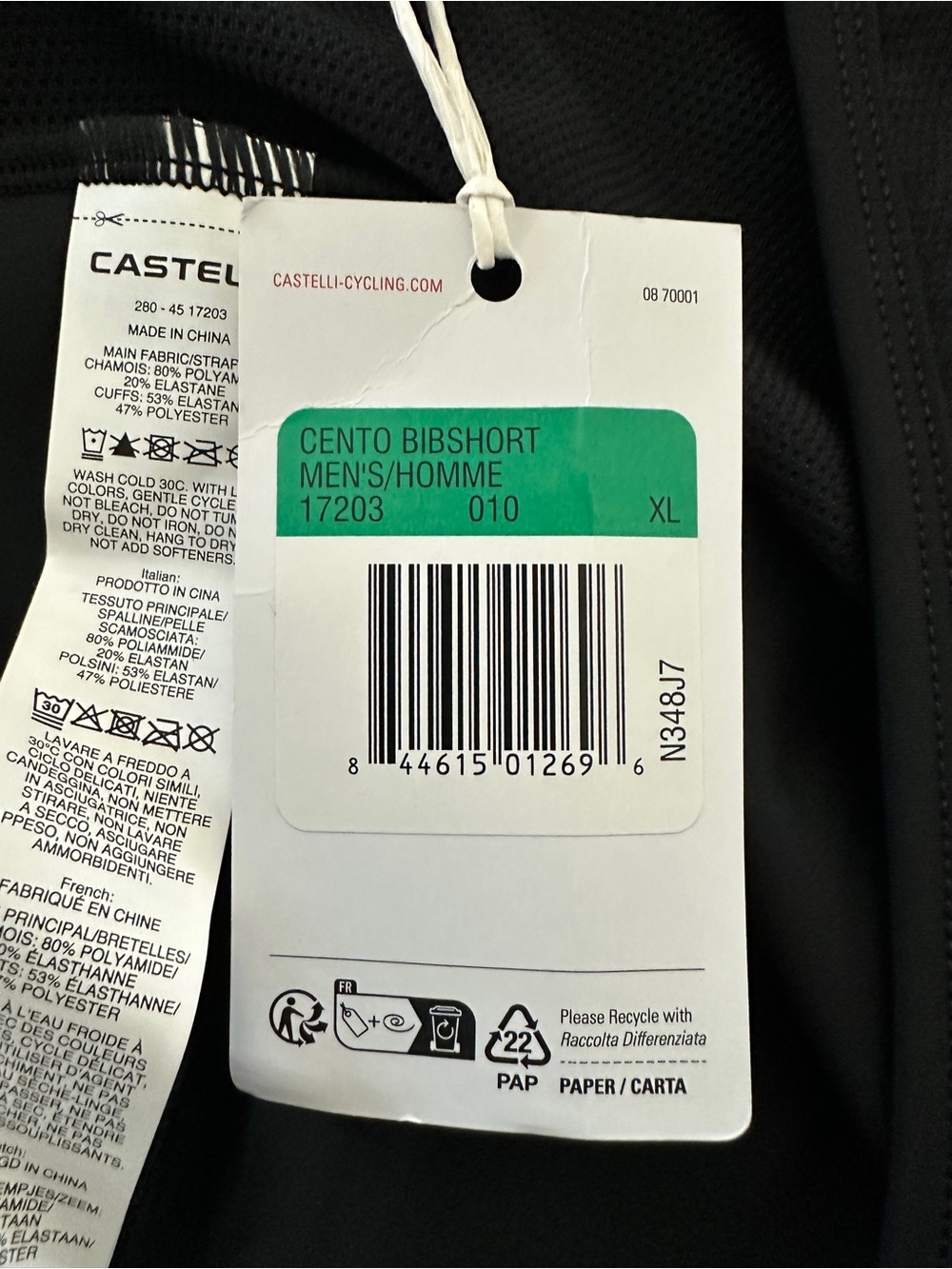 Castelli Men’s Cento Bib Short - Picture 12 of 12